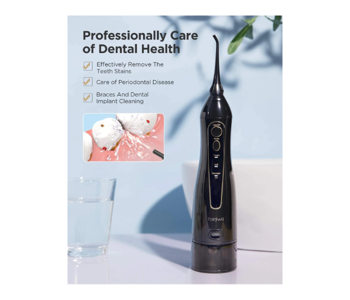 Fairywill FW5020E-B IPX7 3-Personaliased Mode Water Flosser Oral Irrigator -Black - Zoom Image 5