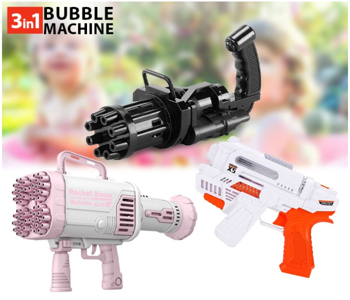 Bazooka 60 Hole Gatling Bubble Machine New Edition Image