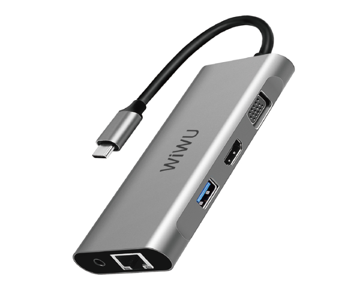 Wiwu A11312HG Alpha 11 In 1 USB-C Hub - Grey - Zoom Image 1