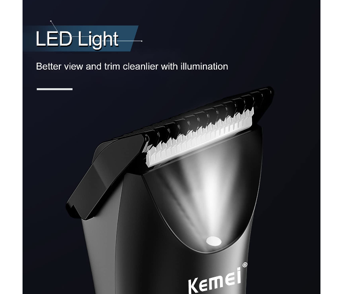 Kemei - hair clipper with ceramic blade, waterproof hair trimmer, wet and dry, body, ultimate hygiene - Zoom Image 4