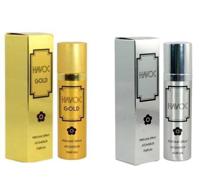 Havoc 75ml Gold and Silver Perfume Spray - Pack of 2 - Zoom Image