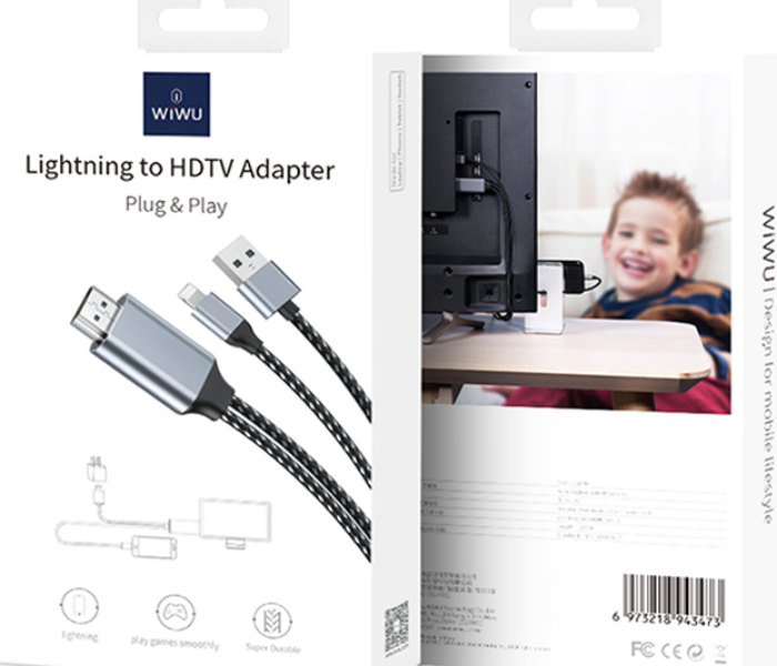 Wiwu X7L Plug And Play Lightning To HDTV Cable Adapter - Zoom Image 1