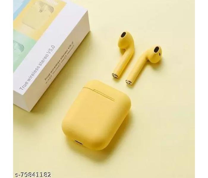 inPods 12 Twin Bluetooth Headset - Yellow - Zoom Image 2