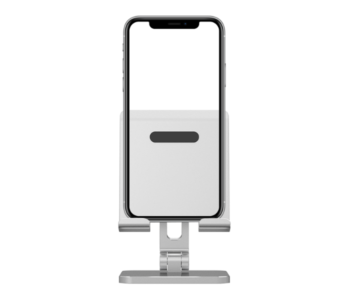 Wiwu ZM304S Adjustable Small Desktop Stand For Phone And Tablet - Silver - Zoom Image 2