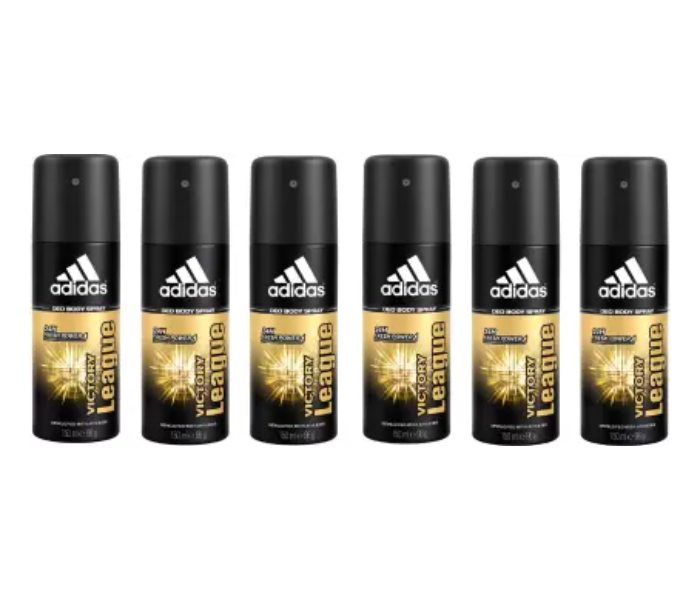 Adidas 150ml Victory League Deodorant Body Spray for Men - Pack of 6 - Zoom Image