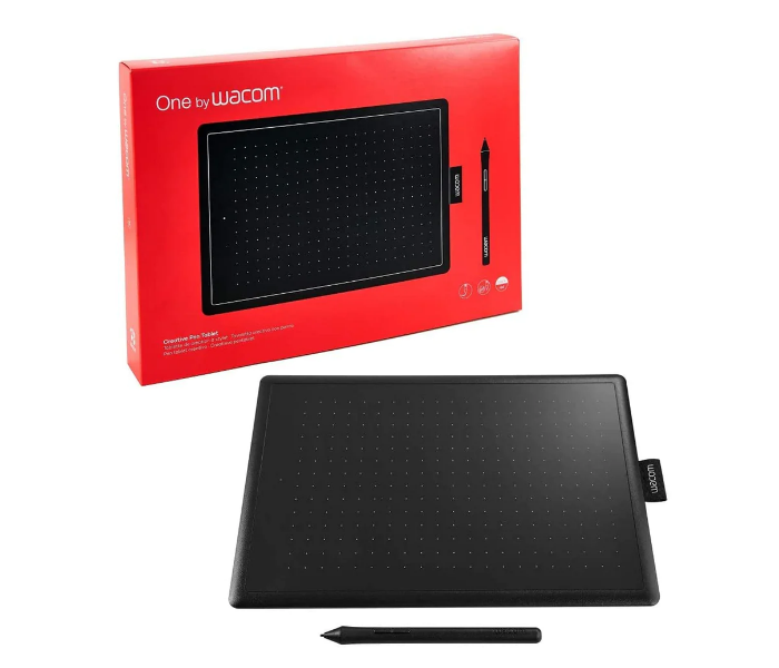 Wacom CTL-672-N Medium Graphics Tablet with Stylus - Red - Zoom Image 1