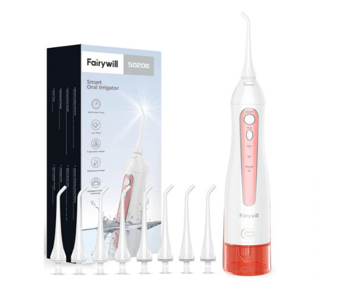 Fairywill FW5020E-P IPX7 3-Personalised Mode Water Flosser  Oral Irrigator - Pink - Zoom Image 3