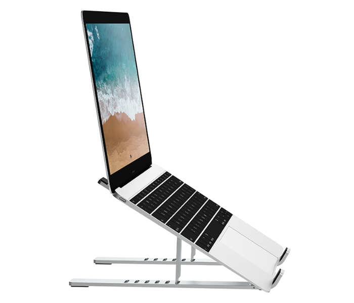 Wiwu S400S Adjustable and Portable Laptop Stand - Silver - Zoom Image 1