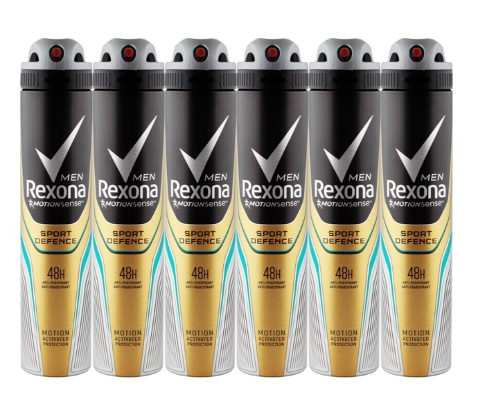 Rexona Pack of 6 Sport Defence 200ml Deodorant Spray for Men - Zoom Image