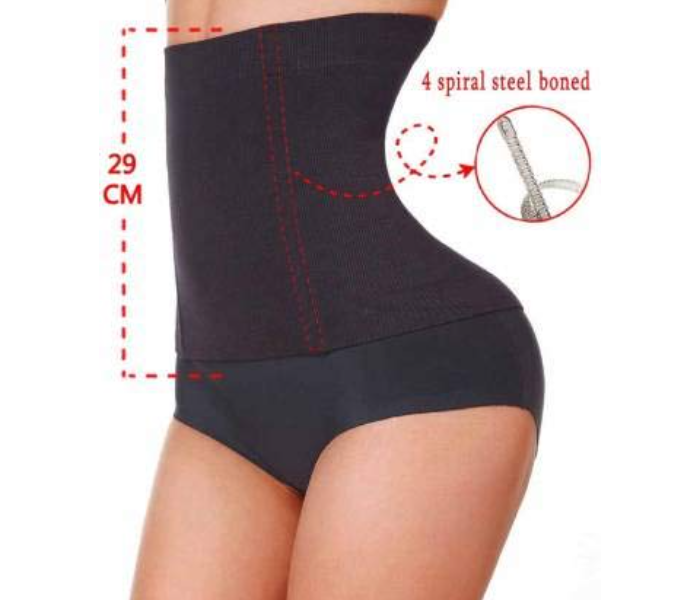 GTC 22000968 Trainer Shaper Workout Sauna Suit Weight Loss Women Hot Waist Slimming Cincher Belt -Large -Black - Zoom Image 5