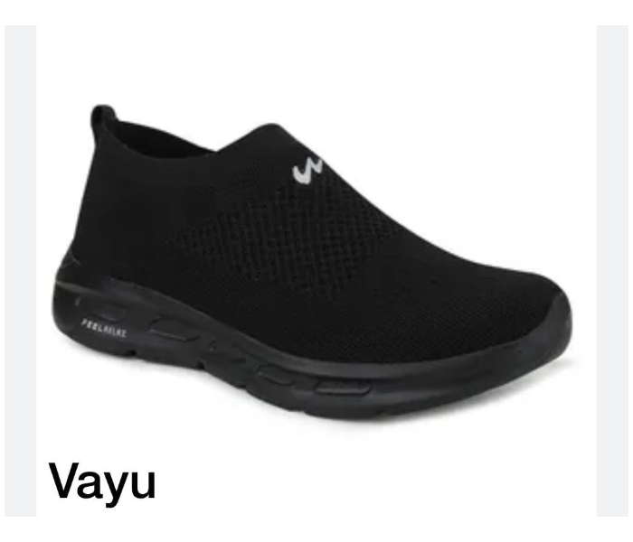 Campus C0533-50 Lightweight Vayu Mens Sports Shoe Size 8 -Black - Zoom Image