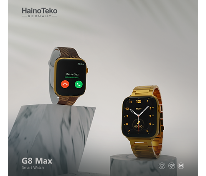 Haino Teko G8 Max 45mm Golden Edition Smart Watch with Dual Straps - Zoom Image 1