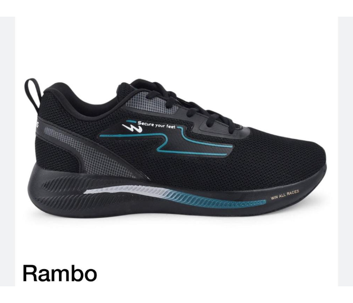 Campus C0533-60 Dragon Running Rampo Mens Sports Shoe Size 10 -Black - Zoom Image