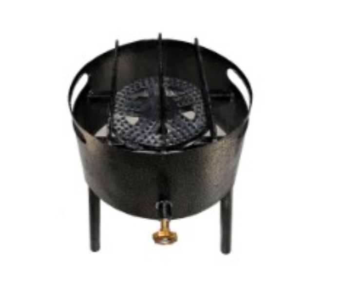 Bait Alwany B0880-8 2Flame Round Gas Stove -Black - Zoom Image