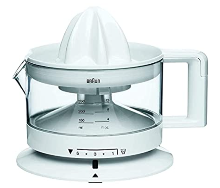 BRAUN CJ3000 Plastic Polished 350 ml Capacity 20 watts Automatic Citrus juicer - White - Zoom Image 1