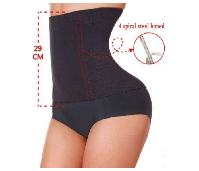 GTC 22000969 Trainer Shaper Workout Sauna Suit Weight Loss Women Hot Waist Slimming Cincher Belt -XL -Black - Zoom Image 5