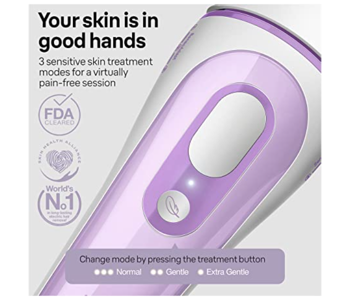 Braun PL3011 Silk-Expert Pro 3 Legs body and face hair removal Micro-Grip tweezer technology Waterproof  Venus Smooth Razor -White and Lilac - Zoom Image 2