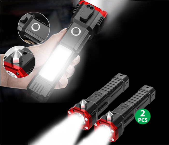 Generic 4 In 1 USB Rechargeable MultiFunction LED Image