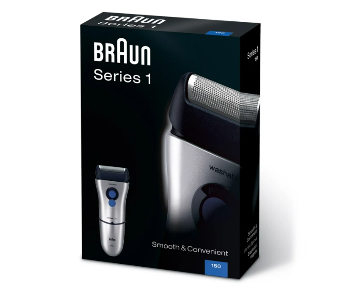 Braun SHAVER150S Automatic Voltage Adaptation Rechargeable Electric Shaver with Protection Cap-Silver - Zoom Image 4