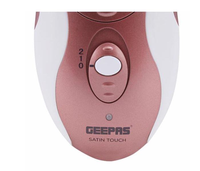 Geepas GH86065 Detachable Blade Led Display Cord and Cordless Rechargeable 2 Speed Epilator Set-White and Bronze - Zoom Image 3