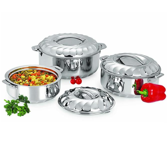 3 Piece National Stainless Steel Insulated Casserole Gift Set - Silver - Zoom Image 2