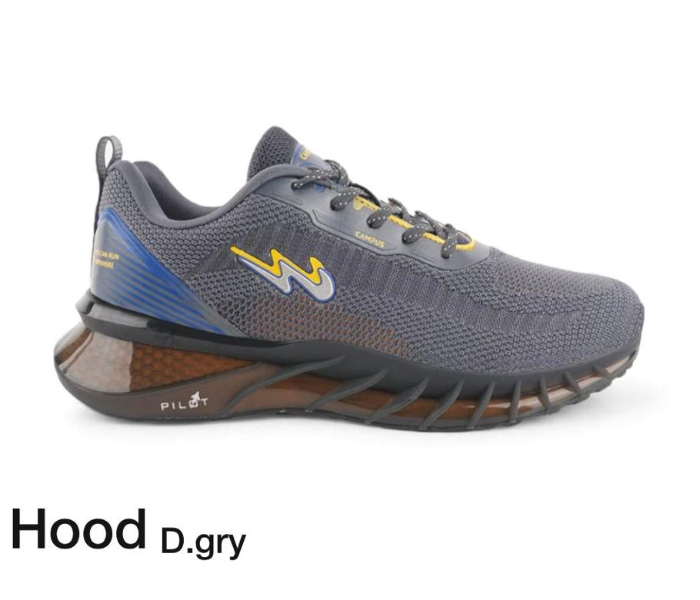 Campus C0533-5 Light Weight Dragon Running  Hood Mens Sports Shoe Size 7 -Dark Grey - Zoom Image