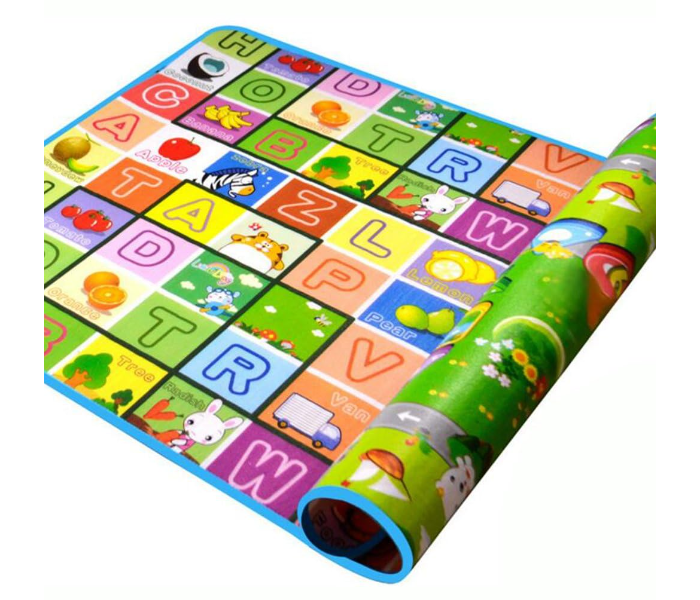 Vavas V0873-1 Two Side Printed  Flexible and Soft Baby Crwaling Mat -Multicolor - Zoom Image 1