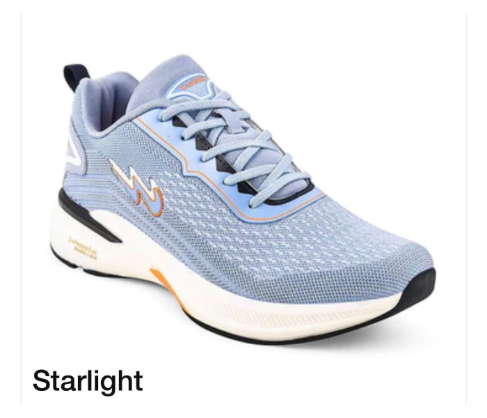 Campus C0533-17 Lightweight Starlight Mens Sports Shoe Size 7 -Ice Blue - Zoom Image