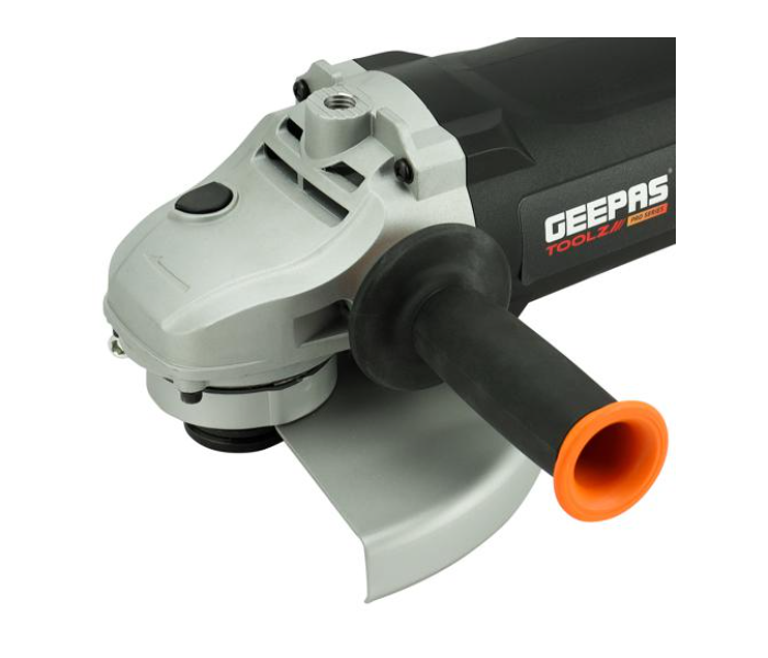 Geepas GAG9022PR-240 Aluminium Gear Box 2200W 230mm Disk Diameter 26mm Angle Grinder - Black and Orange - Zoom Image 4