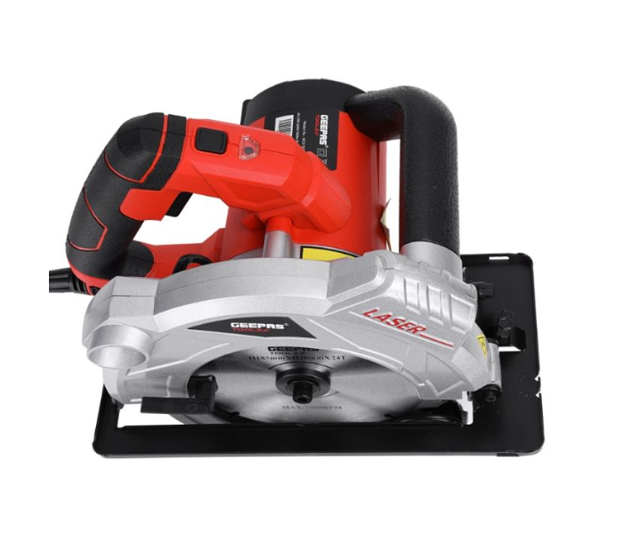 Geepas GCS1500 185MM diameter 1500W Soft grip Circular Saw- Red And Silver - Zoom Image 4