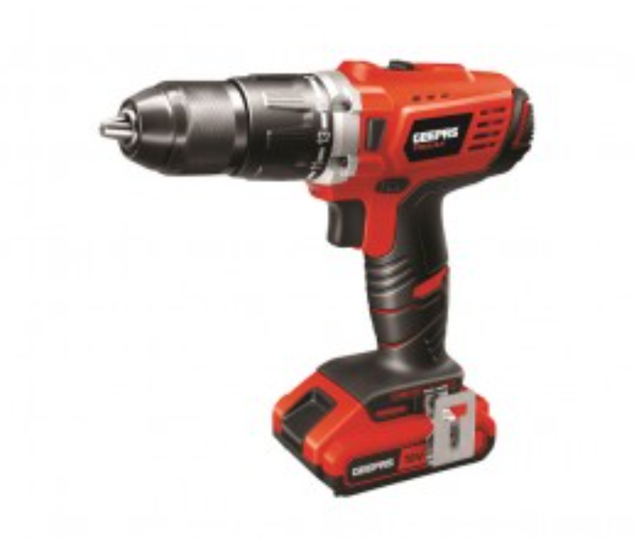 Geepas GPD1820C Rechargeable 18V Battery Capacity Fast Charging 18MM Percussion Drill -Red - Zoom Image 2