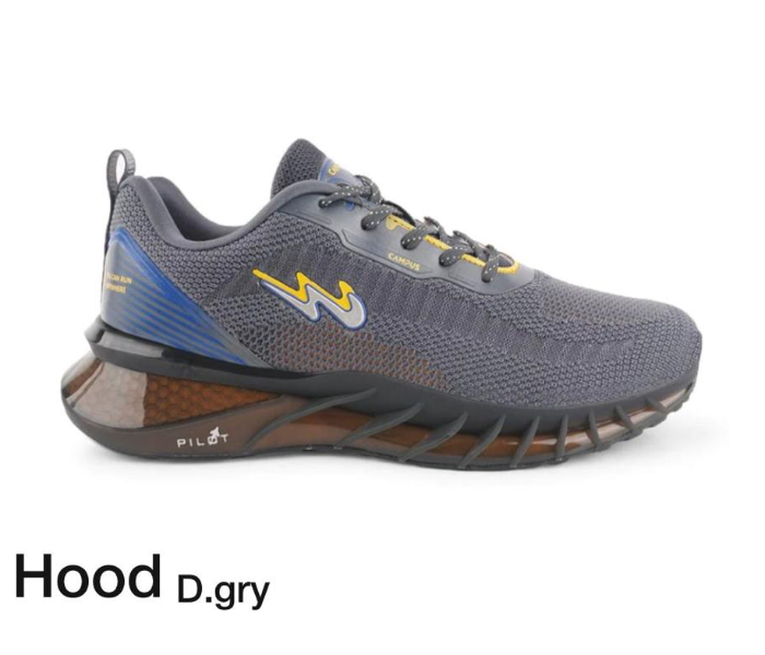 Campus C0533-8 Light Weight Dragon Running  Hood Mens Sports Shoe Size 10 -Dark Grey - Zoom Image