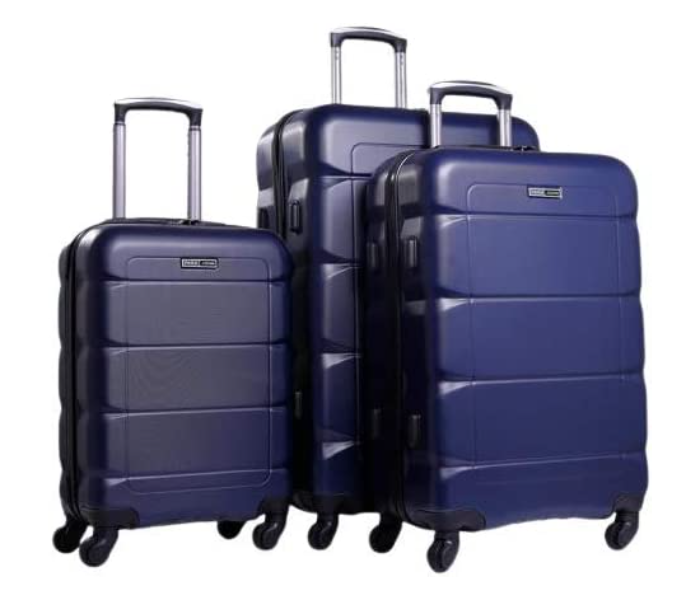 Para John PJTR3143 Set of 3 Travel Luggage Suitcase Trolley Bag - Blue - Zoom Image