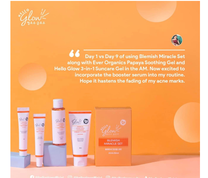 Hello Glow Blemish Miracle Set - Made In Korea - Zoom Image 2