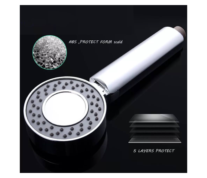 GTC 22000993 3 in 1 Modes Luxury Double Sided High Pressure Rainfall Shower Head Water Sprayer -Silver - Zoom Image 3