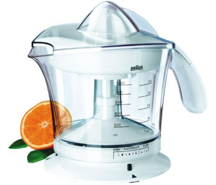 BRAUN MPZ9 Automatic  Powder Coated 240 Volts Stainless steel 1.0 L Citrus Juicer-White - Zoom Image 1