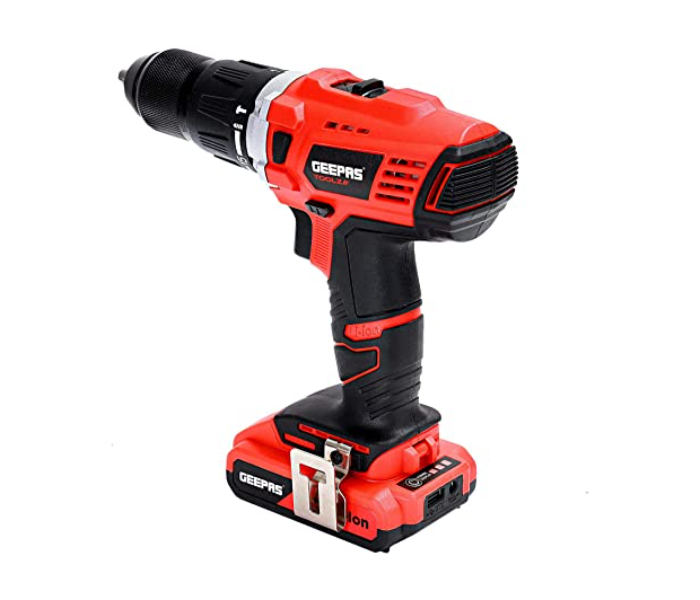 Geepas GPD1820C Rechargeable 18V Battery Capacity Fast Charging 18MM Percussion Drill -Red - Zoom Image 6