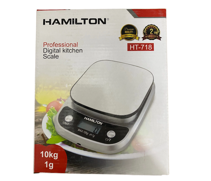 Hamilton HT-718 10kg/1g-Touch Sensor Professional Digital Kitchen Scale  - Zoom Image 2