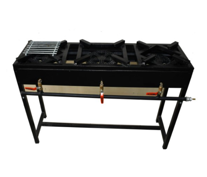 Bait Alwany B0880-20 Stainless Steel 3Flame Oven Stove -Black - Zoom Image