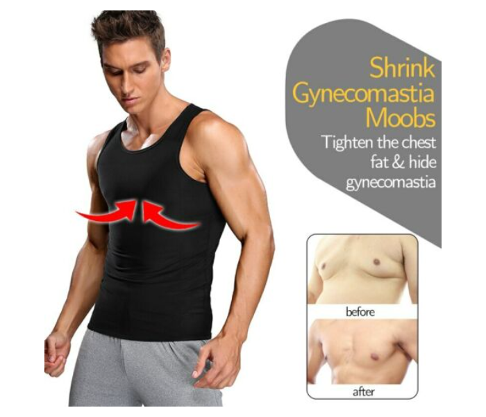 GTC 22000971 Sauna Vest for Men Workout Vest Sweat Enhancing Tank XL -Black - Zoom Image 4