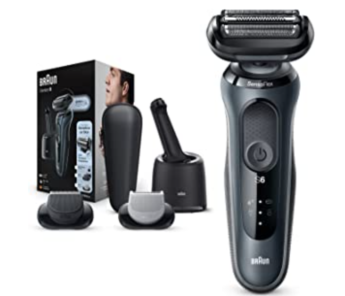 Braun SHAVER60-N7650CC Stainless Steel SensoFoil blades Corded Li-Ion Battery Waterproof Wet And Dry Electric Shaver-Grey - Zoom Image 1