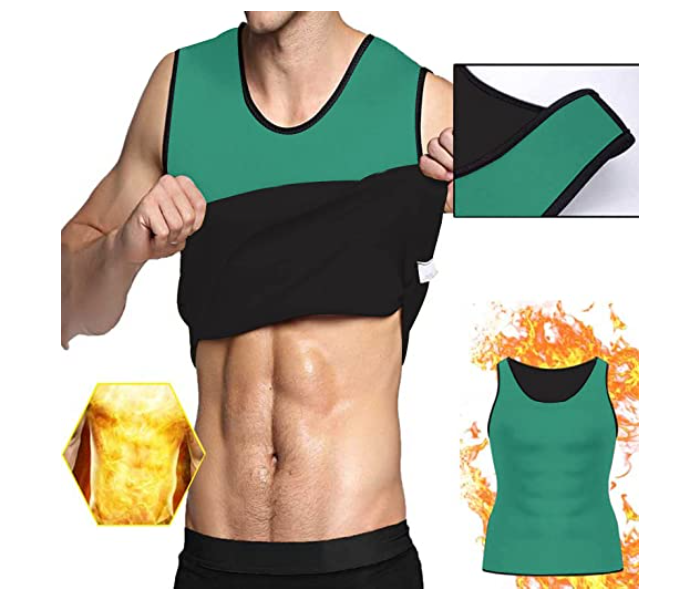 GTC 22000965 High Quality Material Men Hot Thermal Body Shaper XL -Green - Zoom Image 2