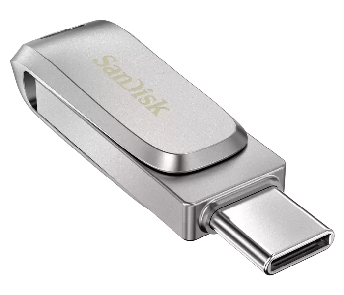 Sandisk SDDDC4-512G-G46 128GB Ultra Dual Drive Luxe Type-C Flash Drive - Silver - Zoom Image 3