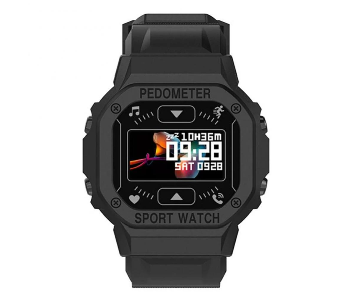 GT FD69 Sports Fitness Tracker With Custom Dials Smart Watch - Black - Zoom Image 1