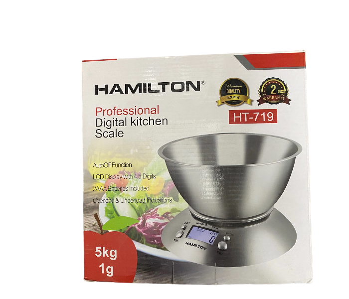 Hamilton HT-719 5kg-Touch Sensor Professional Digital Kitchen Scale  - Zoom Image 2