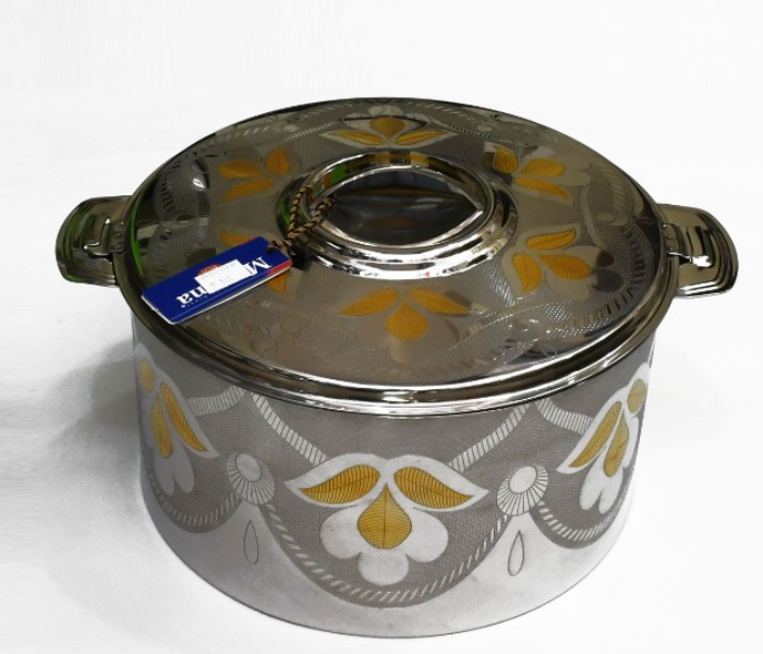 Miama Stainless Steel M0880-50 Hotpot Food Container -Silver and Gold - Zoom Image