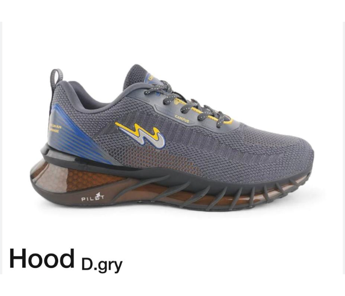 Campus C0533-7 Light Weight Dragon Running  Hood Mens Sports Shoe Size 9 -Dark Grey - Zoom Image