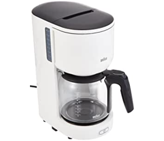 Braun KF3100 Plastic 10 Cup Capacity 1000 Watt Anti Drip System Coffee Maker - White - Zoom Image 1