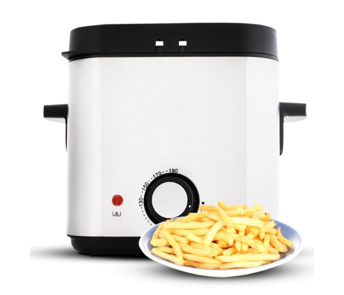 Geepas GDF36012UK 1.5L Stainless Steel Temperature Control 900W Permenant filter and Window Deep Fat Fryer-White  - Zoom Image