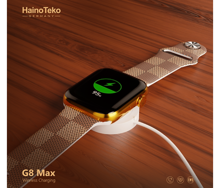 Haino Teko G8 Max 45mm Golden Edition Smart Watch with Dual Straps - Zoom Image 4